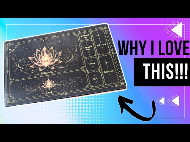 Vídeo relacionado con GuardMat - The Shadow and The Flame (Bordes Cosidos) - Tapete para Cartas Magic - Alfombrilla de Juego - Playmat Compatible con MTG, Señor de los Anillos, TCG, Juegos de Mesa
