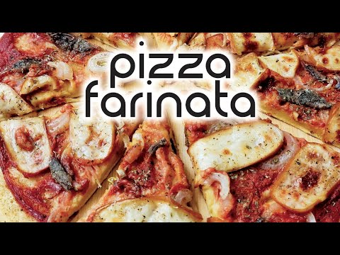 Pizza Farinata- Just 30 minutes to make this delicious chickpea flatbread pizza you will love!