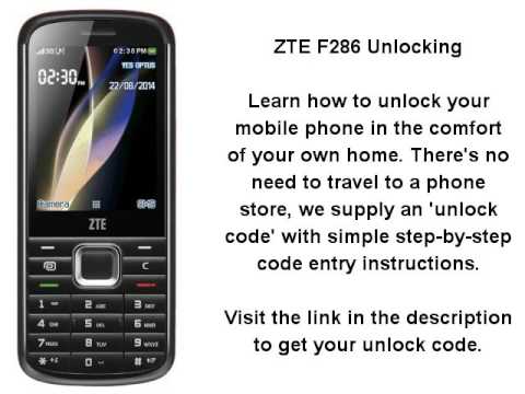 Unlock ZTE F286 - SIM Network Unlock PIN