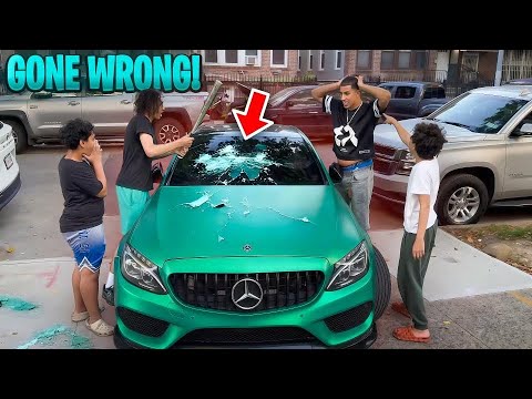 I broke my uncles windshield!!! (Gone wrong)