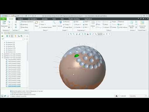 ENGR10 WU81 Creo Select Multiple Features for Geometry Pattern