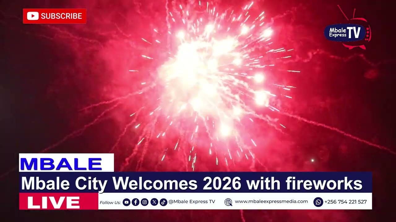 Fireworks in Mbale City as masses welcome 2026 in style 