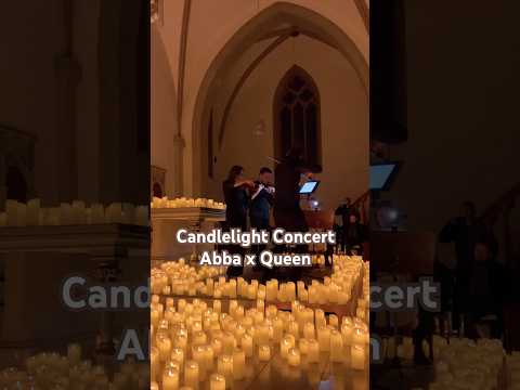 Candlelight concert Abba x Queen 🕯️🕯️🕯️🎻🎵#germany #travel #holiday #christmas #youtubeshorts
