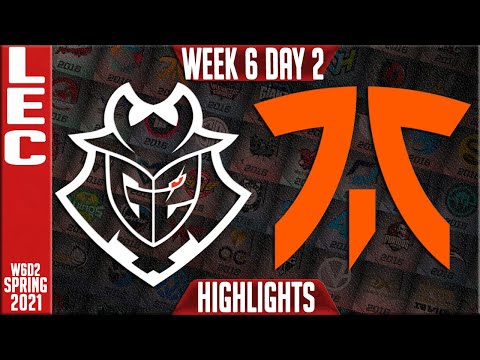 G2 vs FNC Highlights | LEC Spring 2021 W6D2 | G2 Esports vs Fnatic