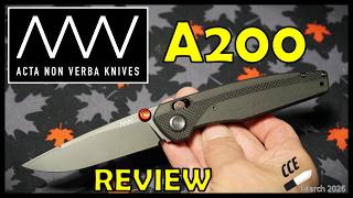 #knifereview of the A200 by Acta Non Verba Knives (ANV is made in Czechia)