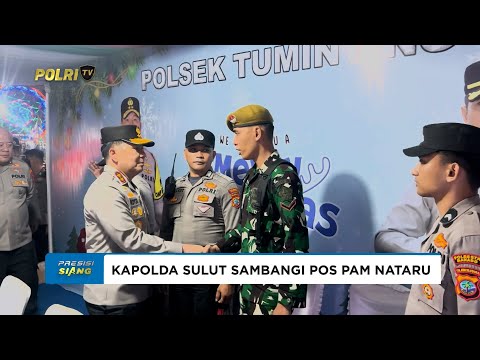 KAPOLDA SULUT DIDAMPINGI PJU SAMBANGI POS PAM NATARU DI KOTA MANADO