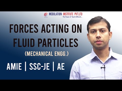Mechanics Of Fluid (FM)  | Different Force Acting On The Fluid Particles |   AMIE  / AE  / SSC-JE