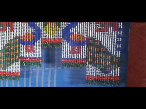 New  moti toran with peacock( 🦚🦚🦚) and swastik design.