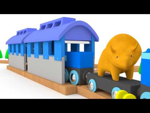 Dino geht Angeln & lernt Farben - Lerne mit Dino dem Dinosaurier 👶 Lehrreiche Cartoons für Kinder