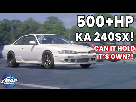 500+hp KA Nissan 240sx Drag Car Takes on MAPerformance Proving Grounds