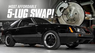 Affordable Fox Body 5-lug Swap! | 11 Brake Upgrade & Wheel Fitment