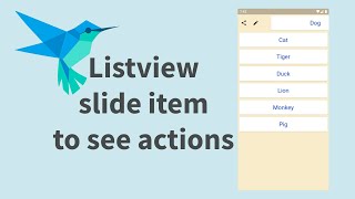 Download the video "Flutter slidable item on list view - slide left or right to see actions"