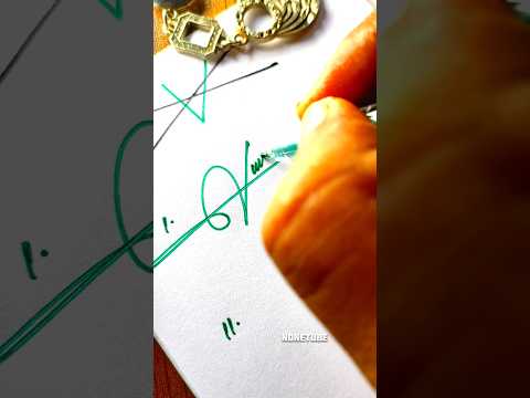 How to sign the letter V?