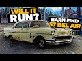 Will It Run After 35 Years?! Abandoned 1957 Chevy Bel Air Barn Find | RESTORED