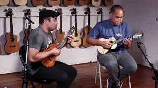 Corey Fujimoto &amp; Kalei Gamiao - Hawaiian Medley on Moore Bettah Ukuleles