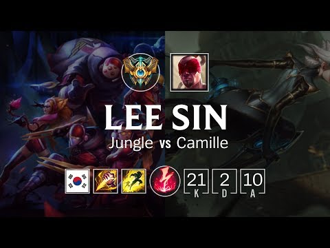 Lee Sin Jungle vs Camille - KR Challenger Patch 8.20