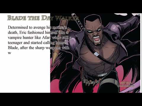 Modern Mythology Blade the Day Walker - The Myth of Eric Brooks . @marvel