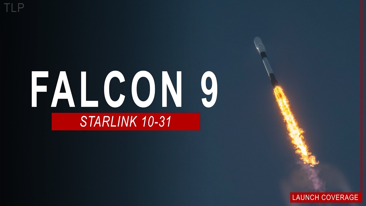 SpaceX Launches Starlink 10-31 Mission from Cape Canaveral, Florida