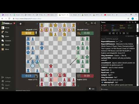 2018 Online Teams World 4 Player Chess Championship Round 2 ft. FM rezacz and GM Wraku89