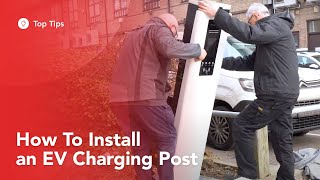 Step by step EV charging post installation