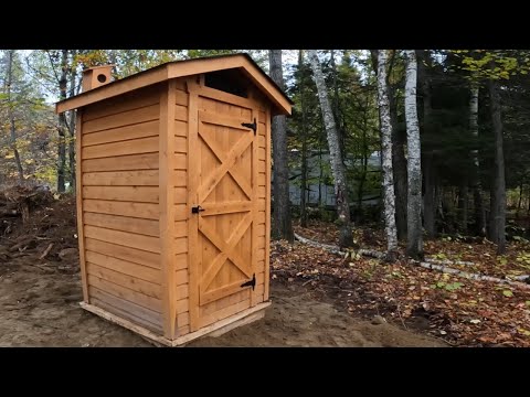 Moving and installing an outhouse