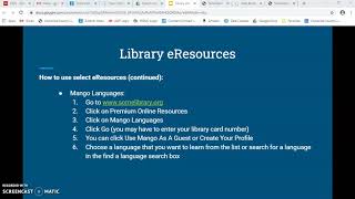 Somerset County Library eResources