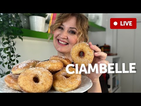 SOFFICISSIME senza uova e senza latte CIAMBELLE fritte e al forno 🔴 Ricetta live