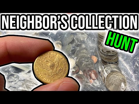 (FOUND GOLD) Looking Through A Neighbor's Old US Coin Collection - Old Envelopes