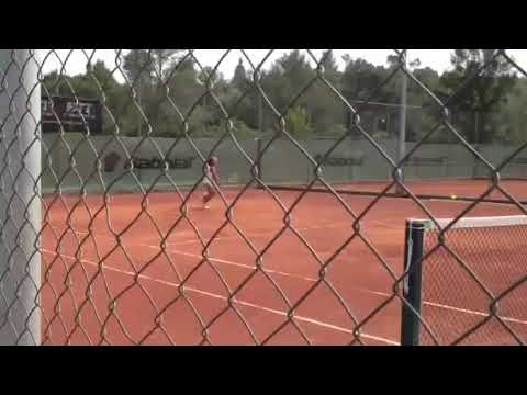 My Niece Holly Fischer Is Practicing Tennis With Her Coach In Sant Cugat del Vallès, Spain| 2012