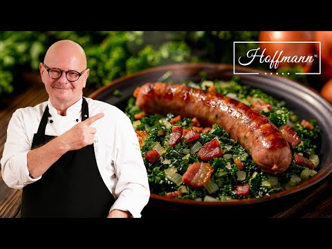 Herzhaft & regional:Grünkohl mit Wurst, Zwiebeln & Speck I Einfaches Rezept @CALLEkocht