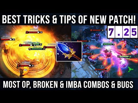 MOST OP, BROKEN & IMBA COMBOS & BUGS, BEST TRICKS & TIPS 7.25 PATCH Dota 2