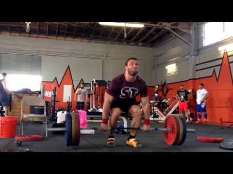 Dmitry Klokov 140kg/308lb power clean/strict press