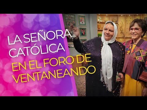 La señora católica visitó el foro de Ventaneando | Durante el corte | Pati Chapoy