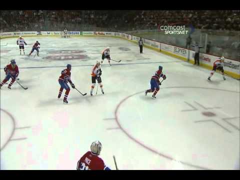 James van Riemsdyk scores vs the Canadiens - 12-15-2010