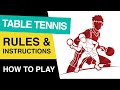 🏓 Rules of Table Tennis : How to Play Table Tennis Or Ping Pong  : Table Tennis Rules EXPLAINED