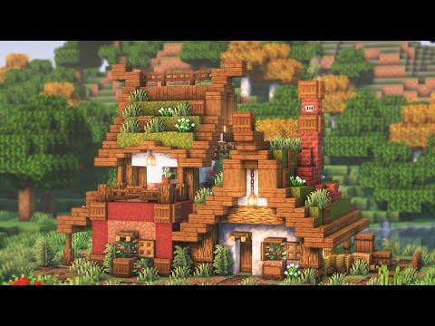 Minecraft: How To Build a Cozy Survival House | Relaxing Tutorial