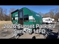 Check out this Video for a 2026 Sunset Park RV Sun Lite 14FD(Stock #016242)  for sale by Nice Campers. This unit is located in Russellville, AR