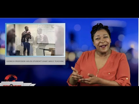 Georgia professor holds student’s baby while teaching (ASL - 3.4.19)