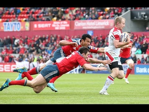 Magnificent Michael Heaney Try - Munster v Ulster 10th May 2014