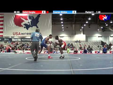Sahid Kargbo vs. Yoanse Mejias at 2013 Junior Nationals - FILA - GR