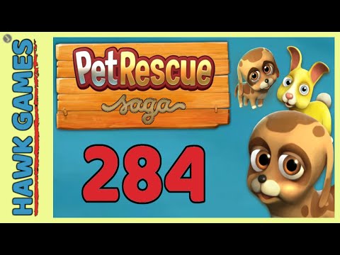 Pet Rescue Saga Level 284 Super Hard - 3 Stars Walkthrough, No Boosters