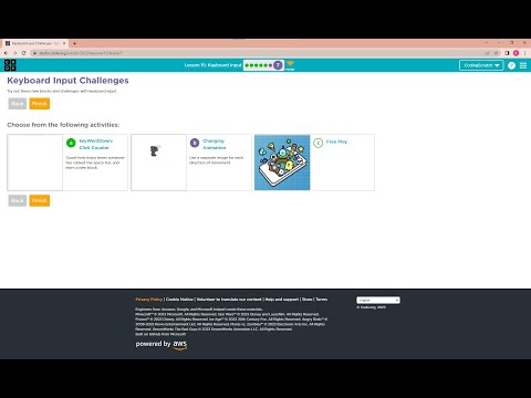 Code.org Lesson 15 Keyboard Input | Unit 3- Interactive Animations and Games | Full Answer