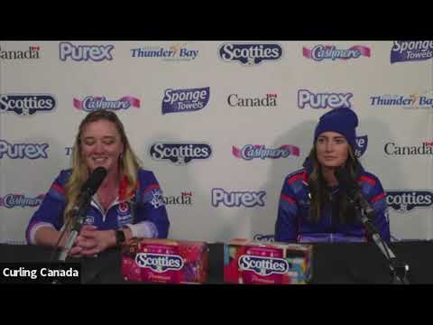 Media Scrum - Draw 15 - 2022 Scotties Tournament of Hearts