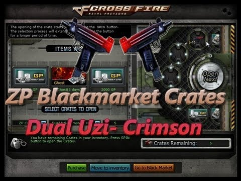 Crossfire ZP Blackmarket 100. Crates - Dual Uzi Crimson [HD]