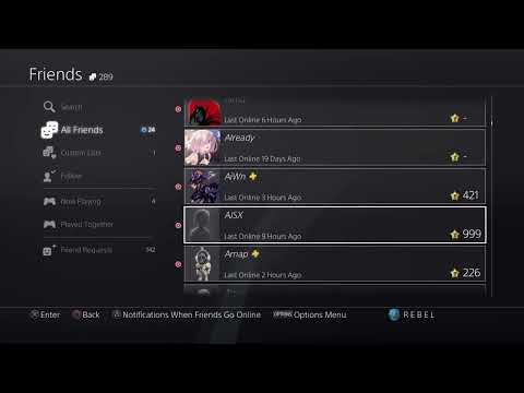 OG PSN Friend List. [𝑹𝒆𝒃𝒆𝒍𝒍𝒊𝒐𝒖𝒔] (Pt. 1)
