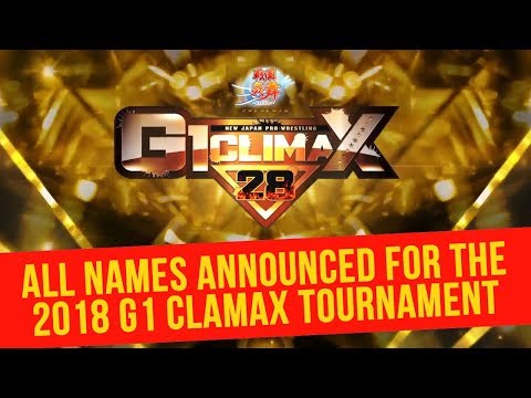 Field Of Competitors In The 2018 G1 Climax Tournament Unveiled