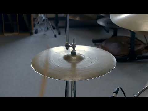 Vintage Zildjian 15" Transition Stamp Sizzle Hi Hat Cymbals 900g 1077g image 12