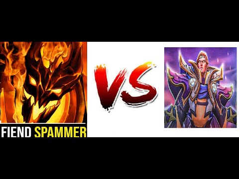 Shadow fiend spammer vs invoker spammer