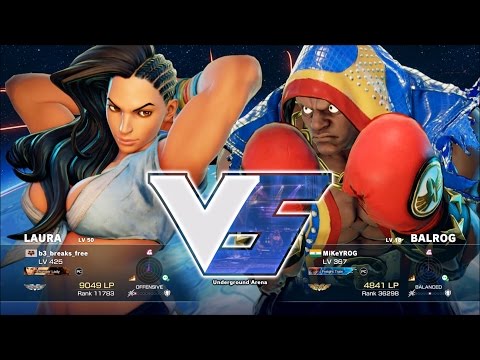 B3 (Laura) vs MiKeYROG (Balrog) - Casual FT5