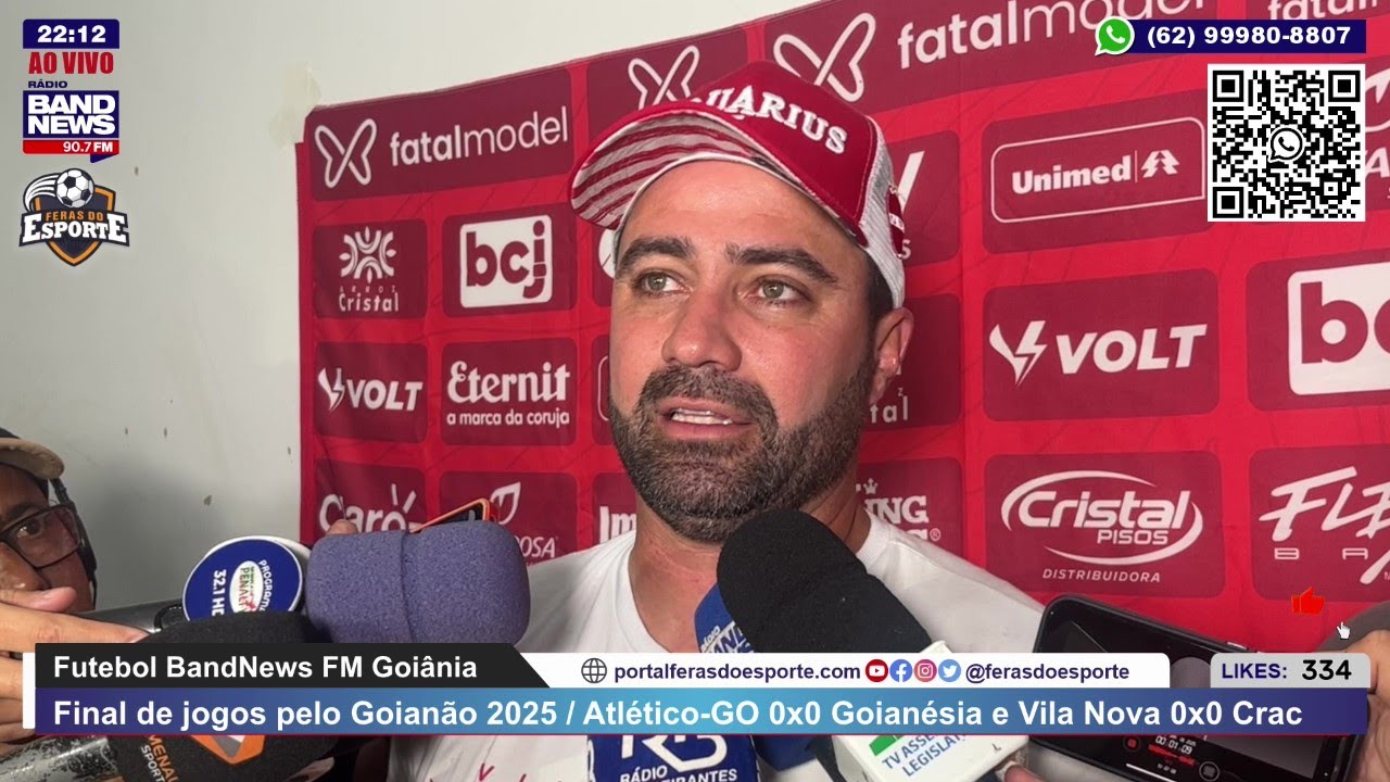 Rafael Lacerda projeta clássico, e lamenta empate em casa diante do CRAC